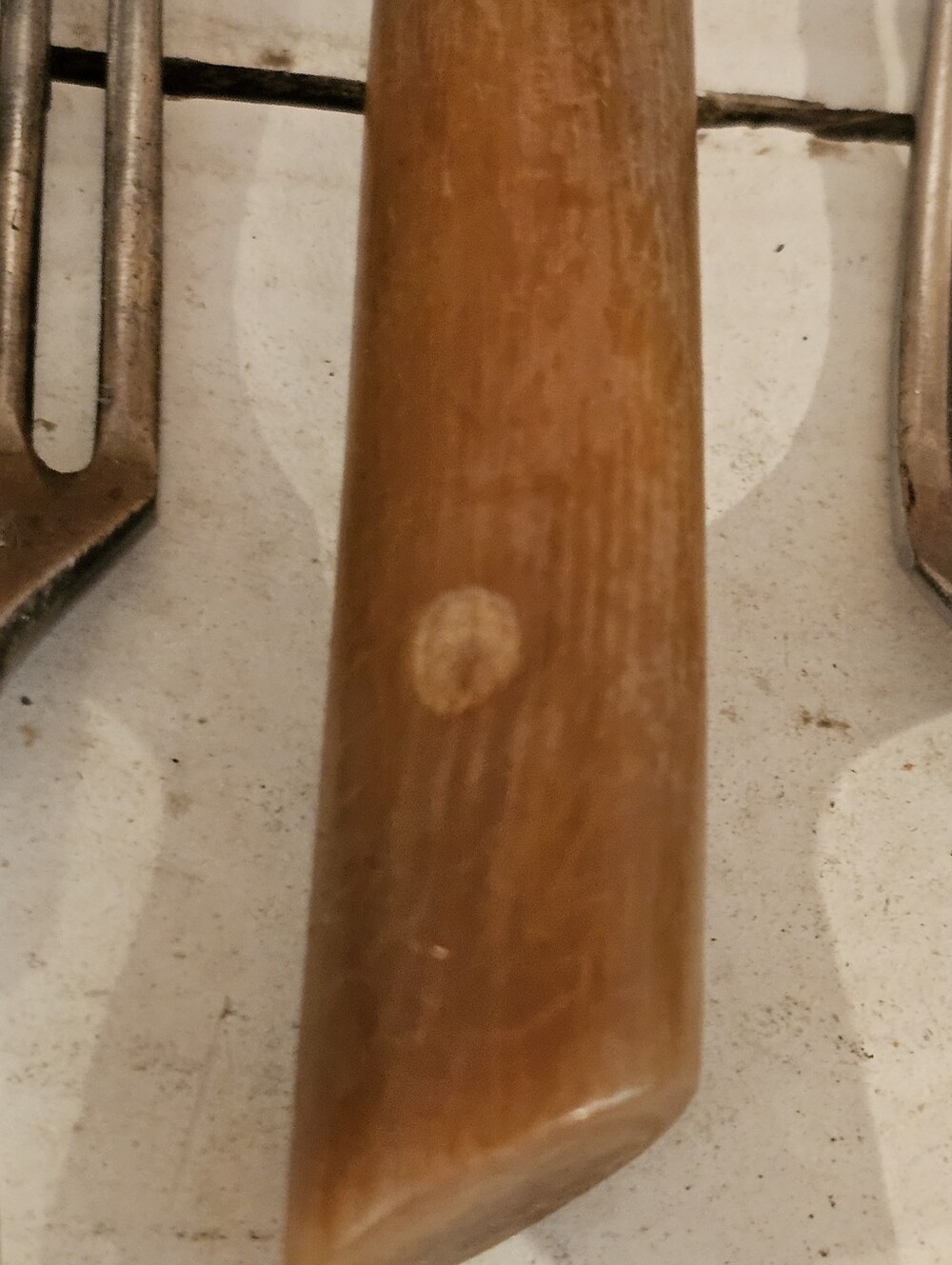 Vintage 50s MCM Anton Wingen Jr. Natural Horn Cutlery Set - 6 Forks & 3 Knives - Picture 8 of 16